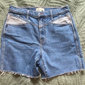 Madewell high rise denim short